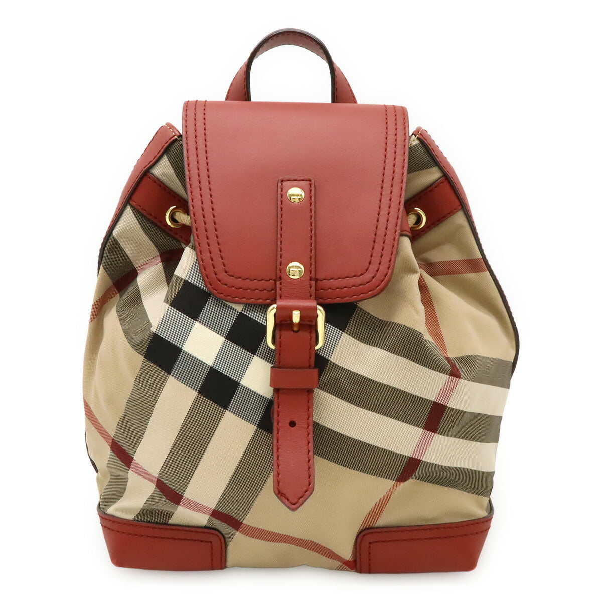 Burberry House Check Nylon Leather Backpack