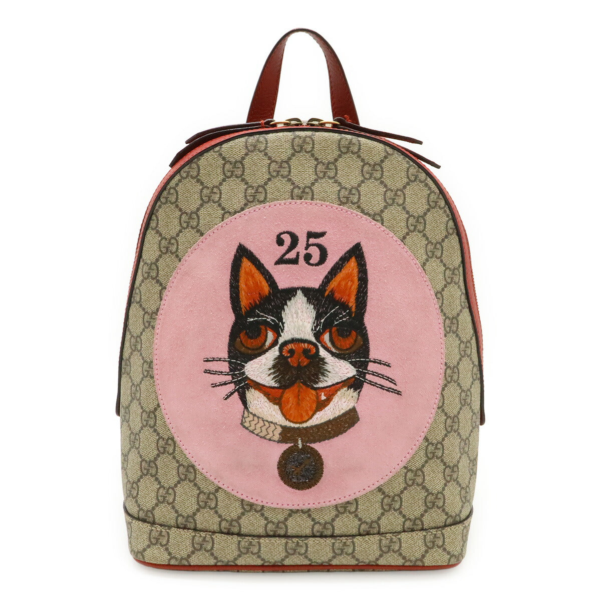 Gucci GG Supreme Bosco Leather Backpack