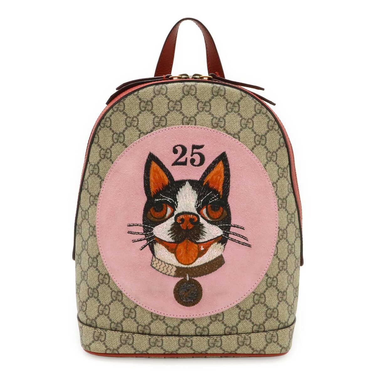 Gucci GG Supreme Bosco Leather Backpack