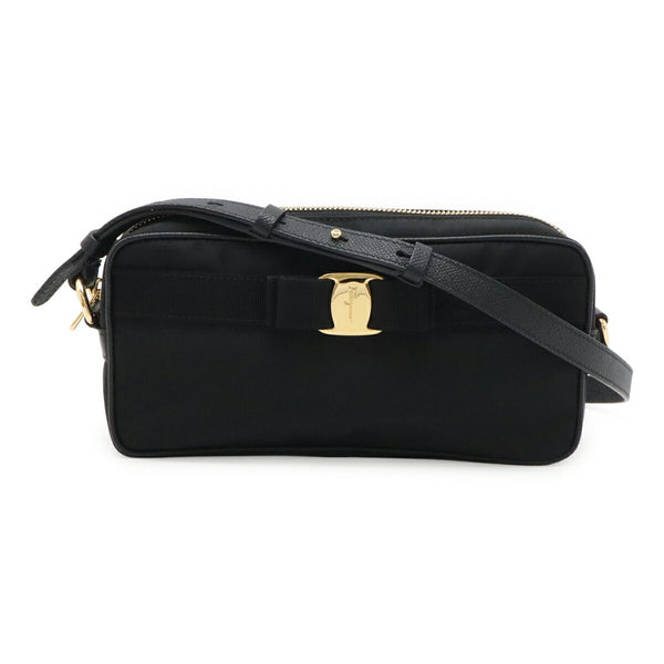 Salvatore Ferragamo Vara Nylon Shoulder Bag