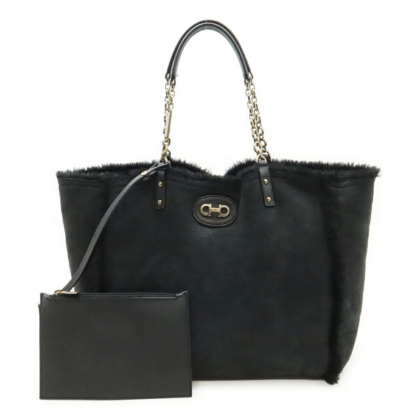 Salvatore Ferragamo Leather 2way Tote Bag