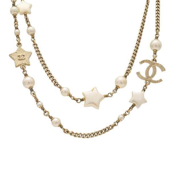 Chanel CC Logo Star Necklace