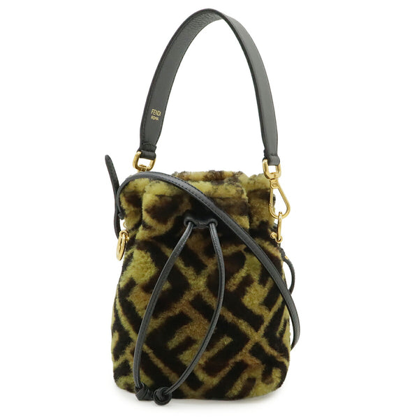 Fendi Mon Tresor Leather Bucket Bag