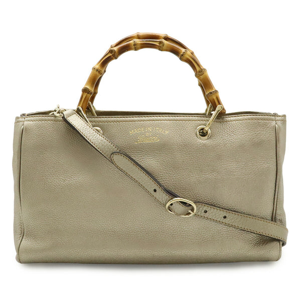 Gucci Bamboo Shopper Leather 2way Bag