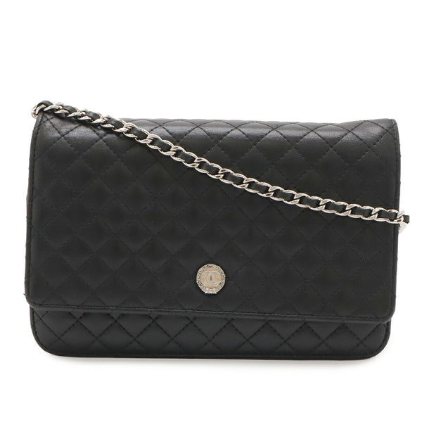 Chanel Micro Matelasse Leather Chain Wallet