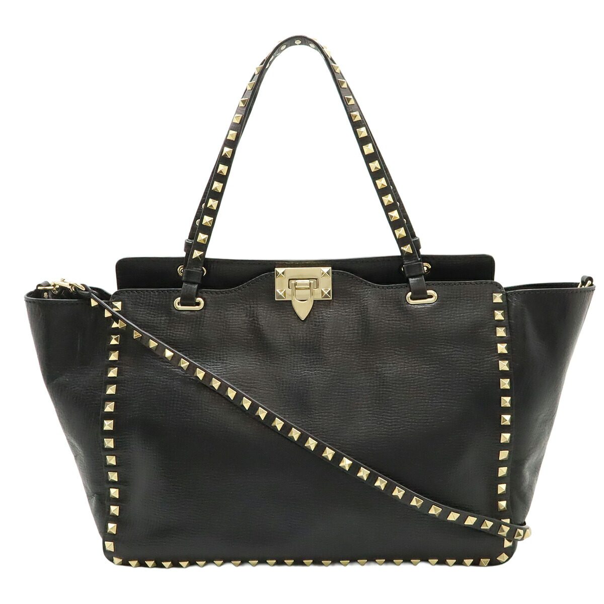 Valentino Garavani Leather 2way Tote Bag – LuxUness
