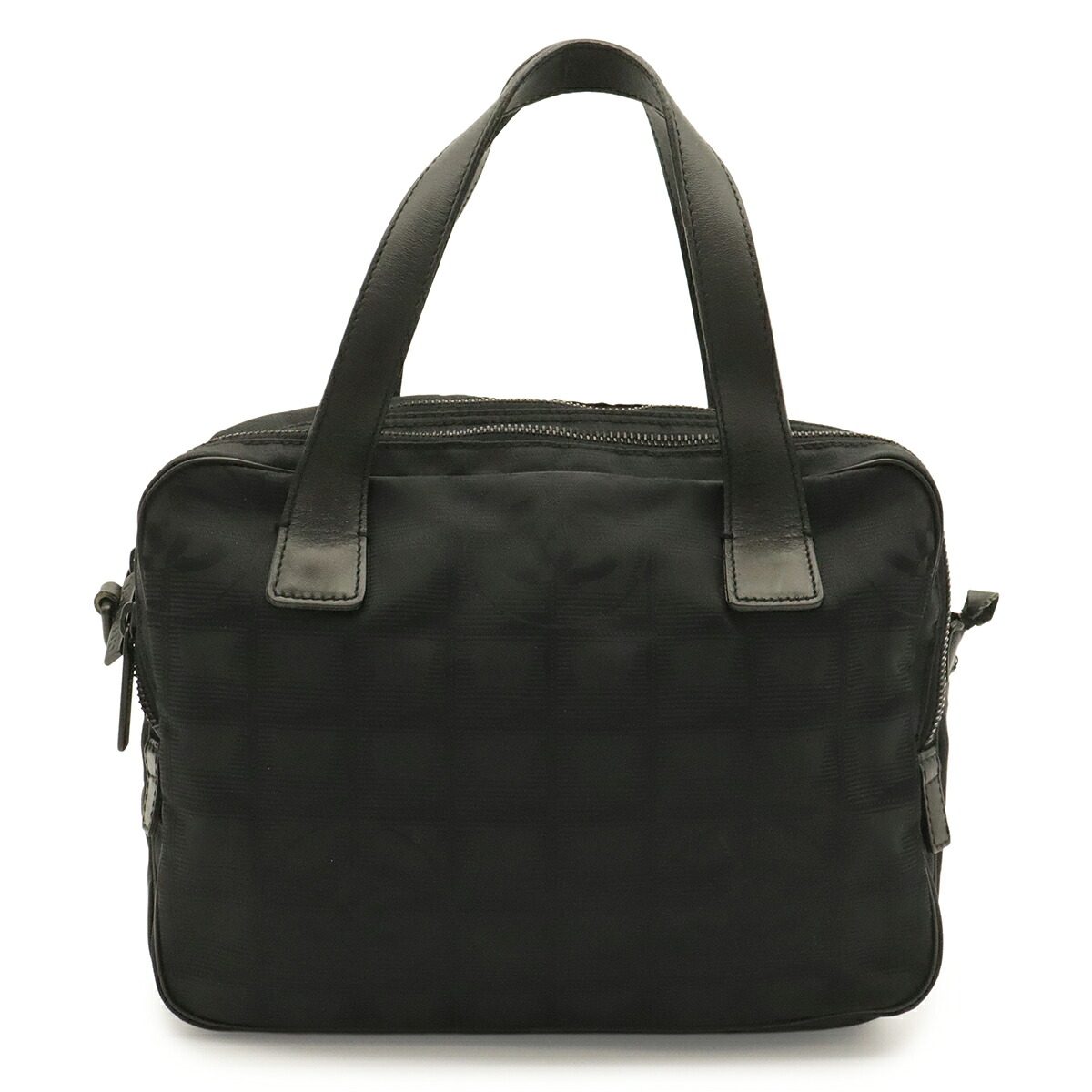 Chanel New Travel Line Nylon Jacquard Leather Handbag