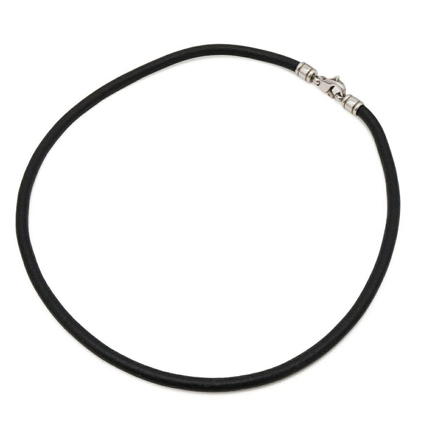 Bvlgari Leather Steel Necklace