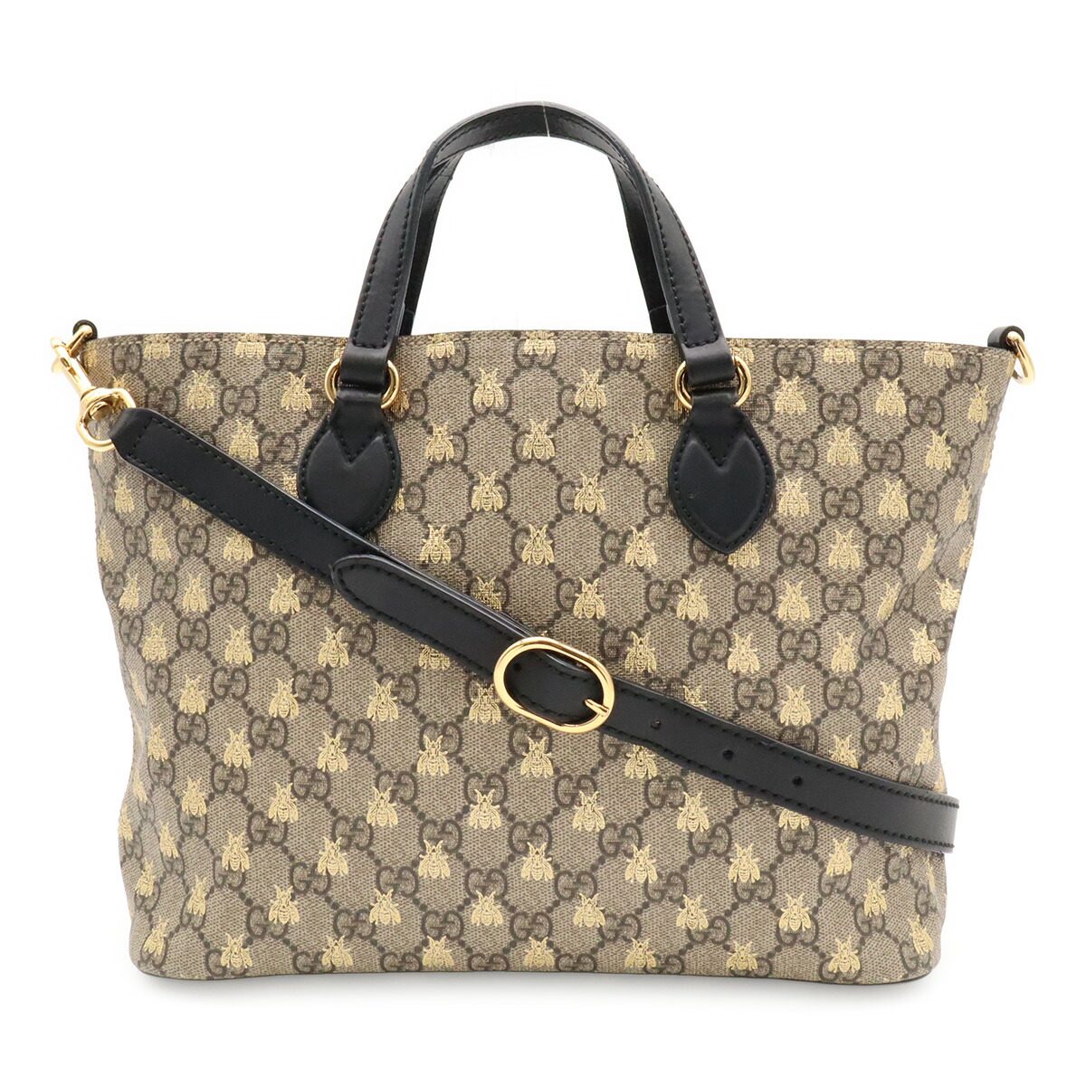 Gucci GG Supreme Bee Coated Canvas 2way Bag