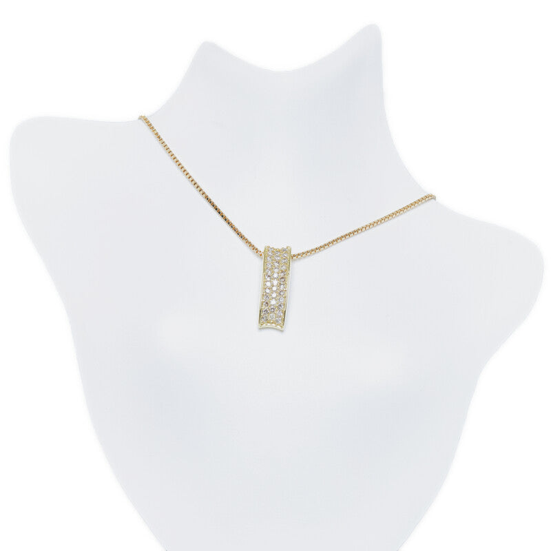 18k Gold Diamond Pendant Necklace