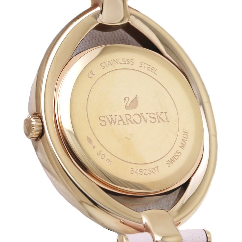 Swarovski Stella Stainless Steel Leather Watch