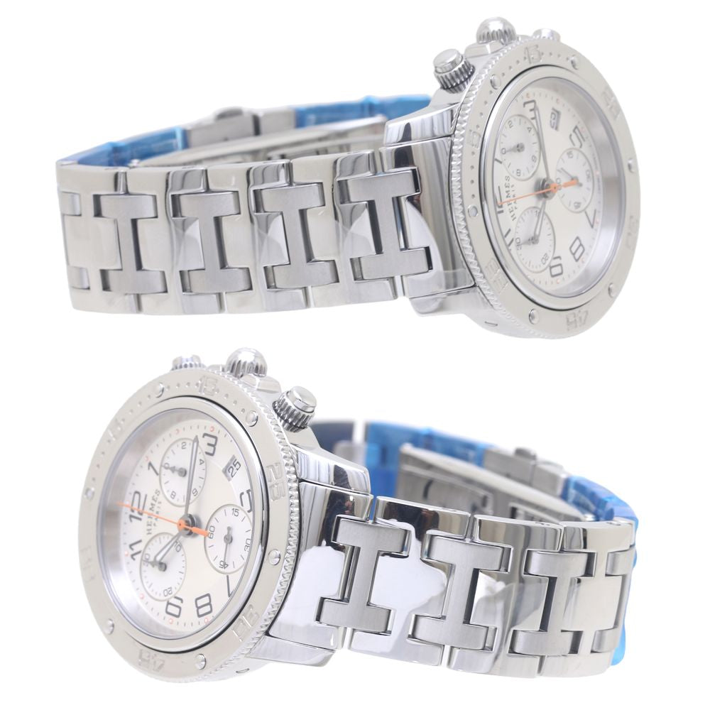 HERMES Clipper Diver Chronograph Stainless Steel Watch