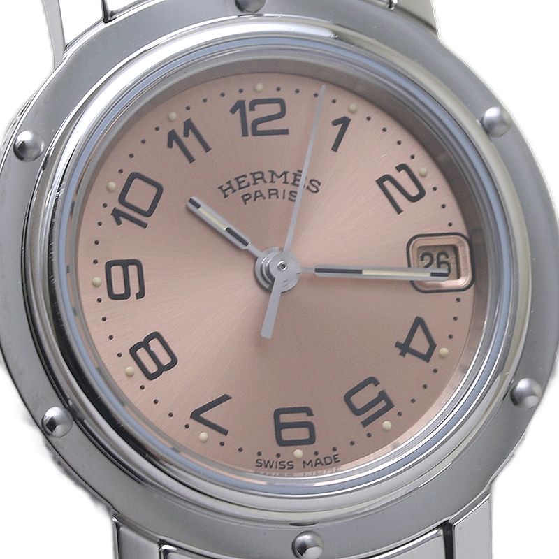 Hermes Clipper Stainless Steel Quartz Watch