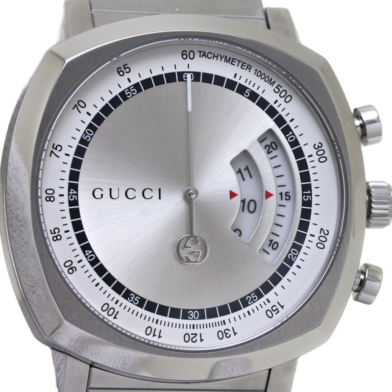 Gucci Grip Chronograph Stainless Steel Watch YA157302