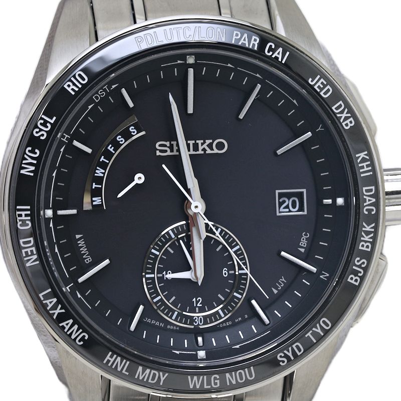 Seiko Brightz World Time Solar Watch SAGA167