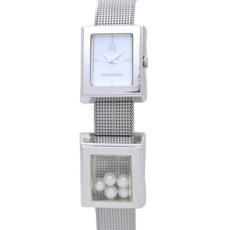 Mikimoto Stainless Steel Pearl Quartz Watch NNS383SF