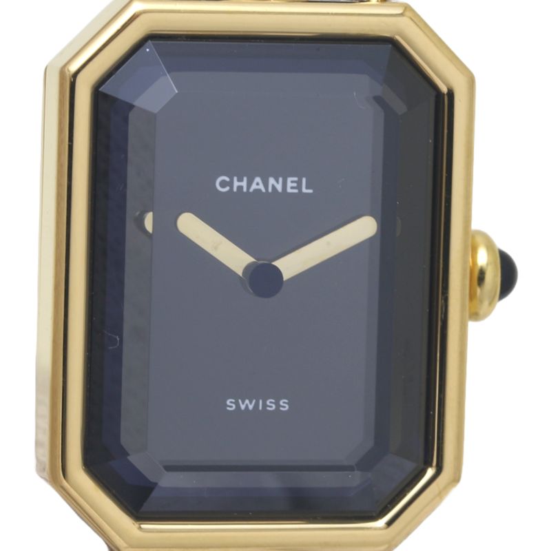 Chanel Premiere L Quartz Watch H0001 Gold Plated