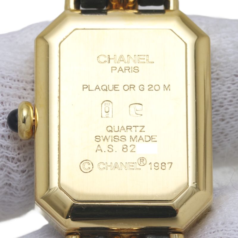 Chanel Premiere L Quartz Watch H0001 Gold Plated