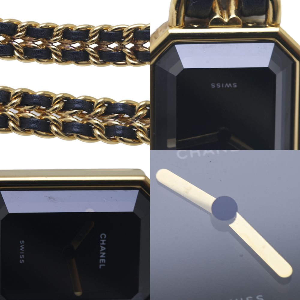 Chanel Premiere L Quartz Watch H0001 Gold Plated