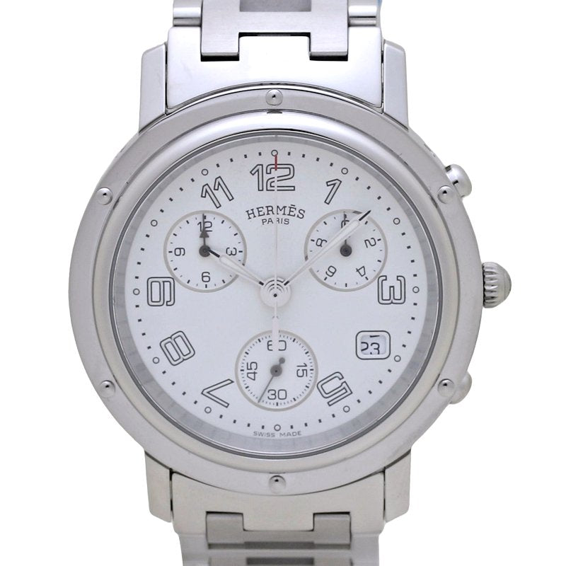 HERMES Clipper Chronograph Stainless Steel Watch