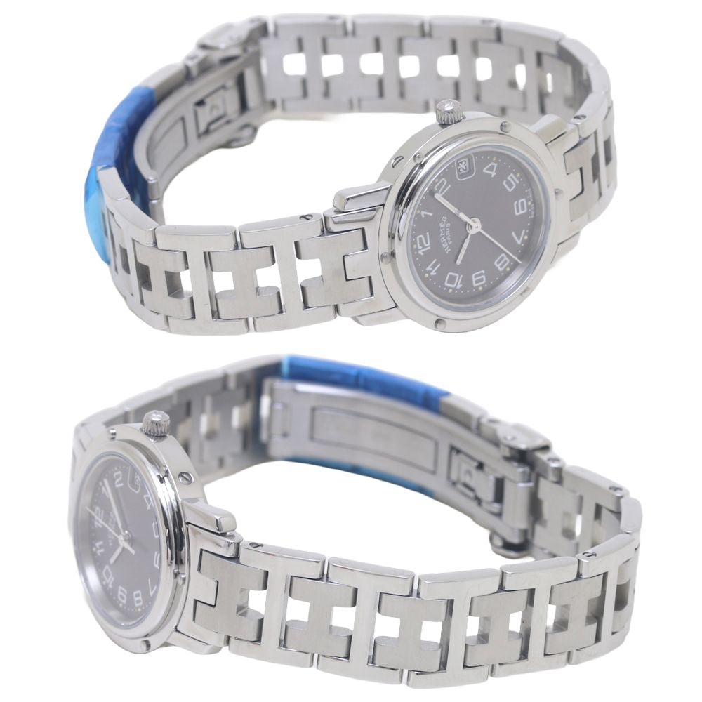 Hermes Clipper Stainless Steel Quartz Watch