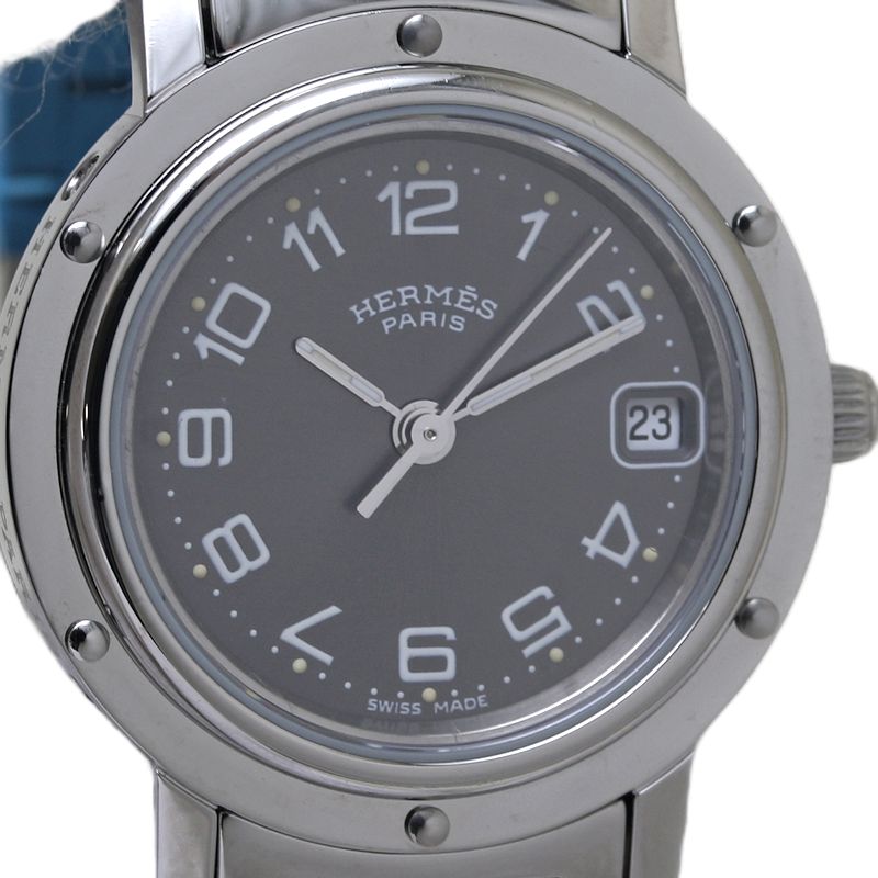 Hermes Clipper Stainless Steel Quartz Watch