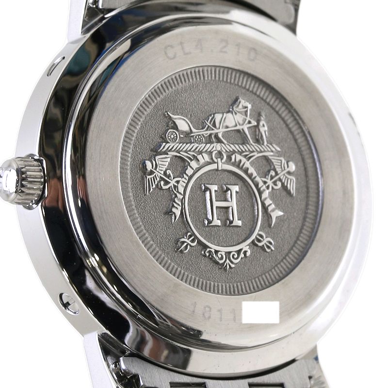 Hermes Stainless Steel Clipper Watch CL4.210