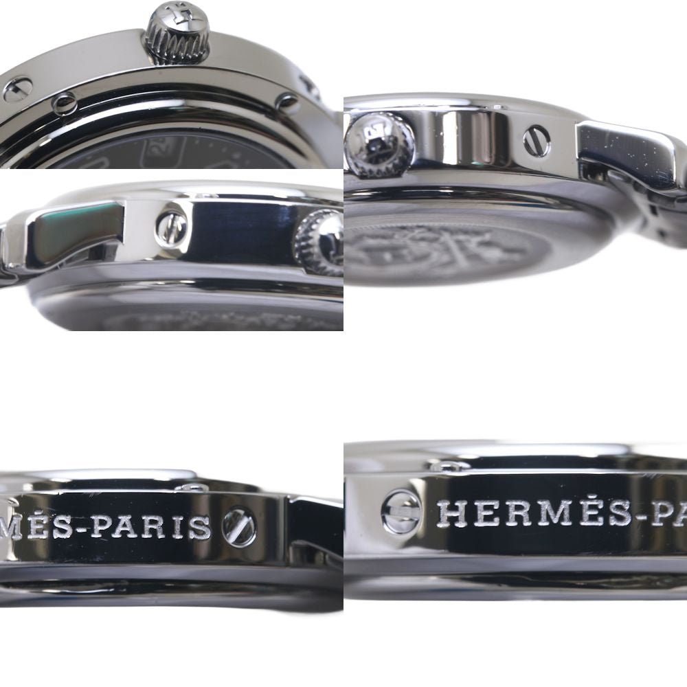 Hermes Stainless Steel Clipper Quartz Watch