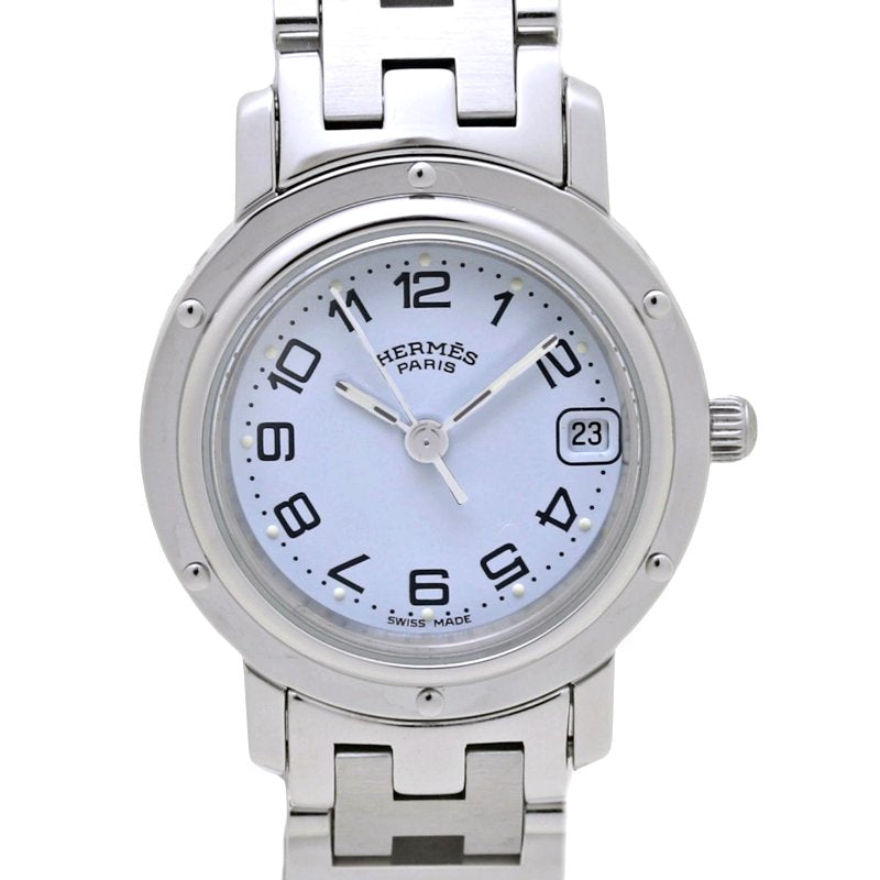 Hermes Clipper Stainless Steel Quartz Watch