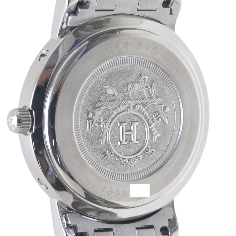 Hermes Clipper Stainless Steel Quartz Watch