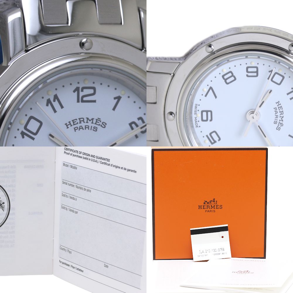 Hermes Clipper Stainless Steel Quartz Watch