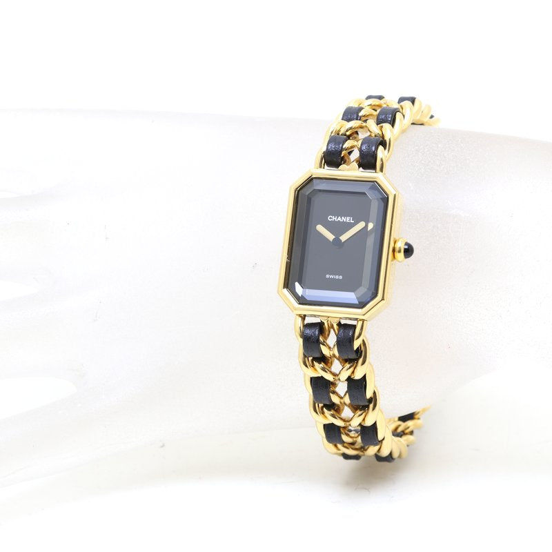 Chanel Premiere XL Quartz Watch H0001 Gold Plated