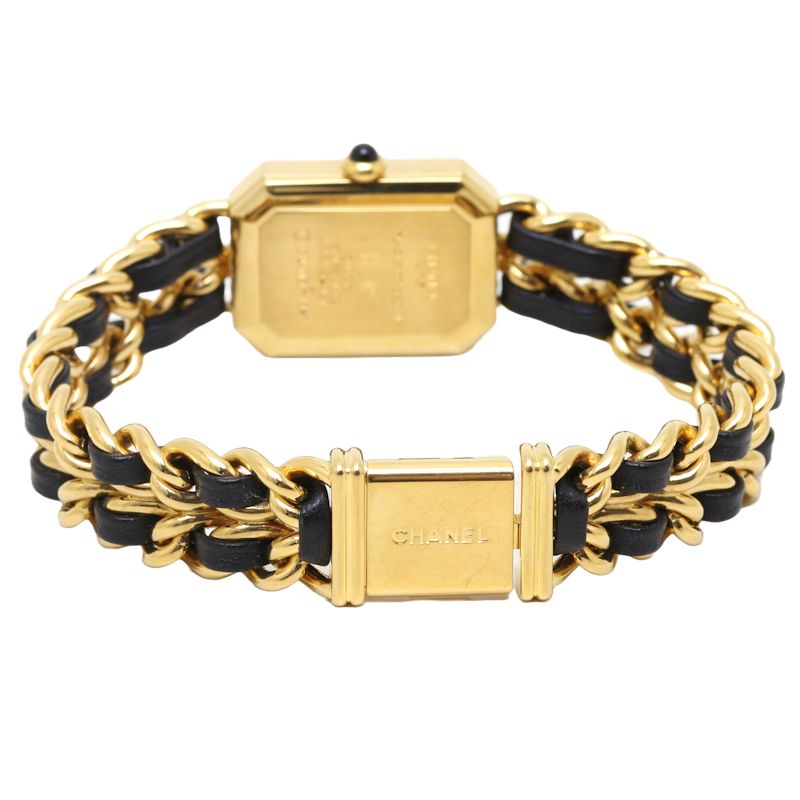 Chanel Premiere XL Quartz Watch H0001 Gold Plated