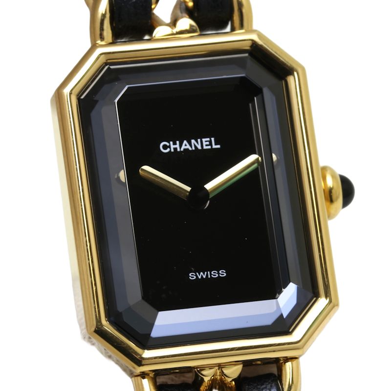 Chanel Premiere XL Quartz Watch H0001 Gold Plated