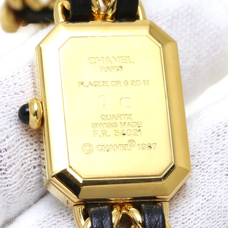 Chanel Premiere XL Quartz Watch H0001 Gold Plated