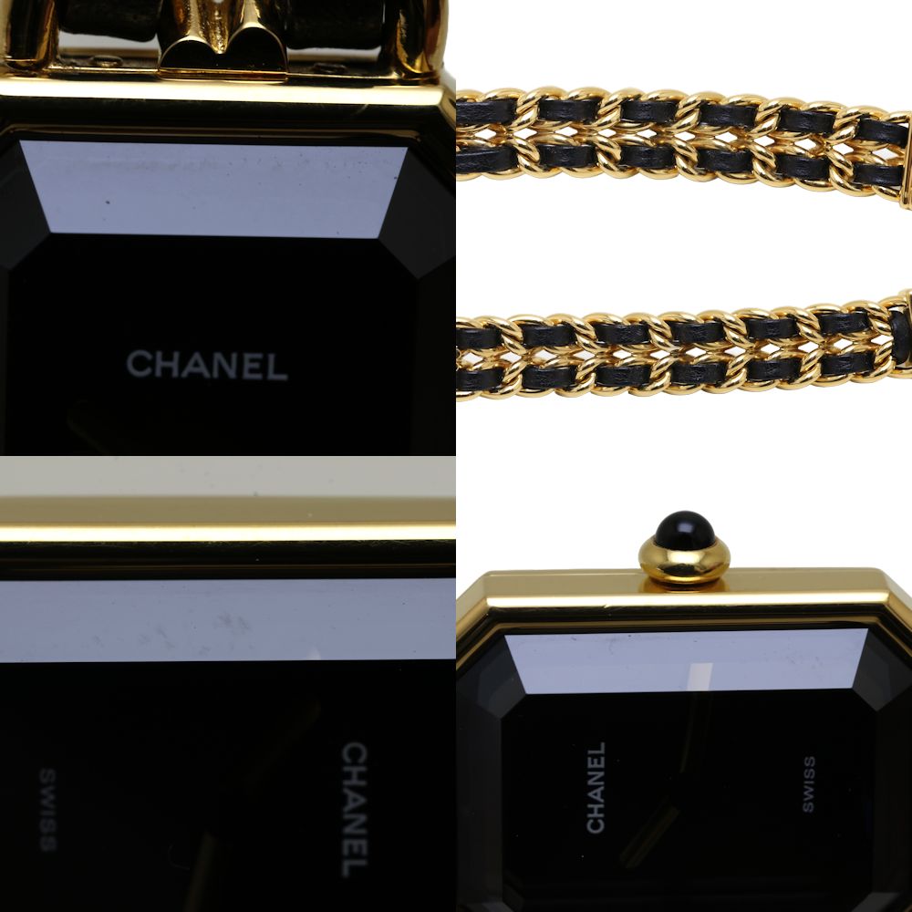 Chanel Premiere XL Quartz Watch H0001 Gold Plated