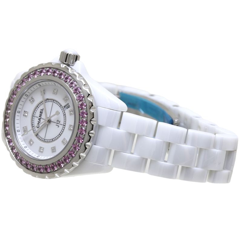 Chanel J12 Pink Sapphire Bezel Watch