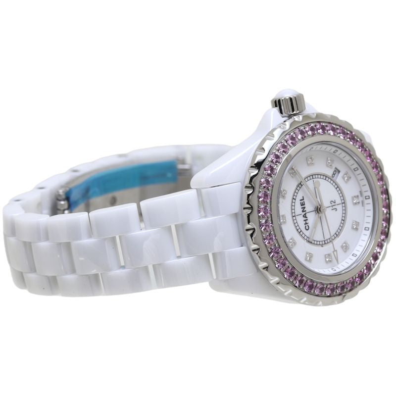 Chanel J12 Pink Sapphire Bezel Watch