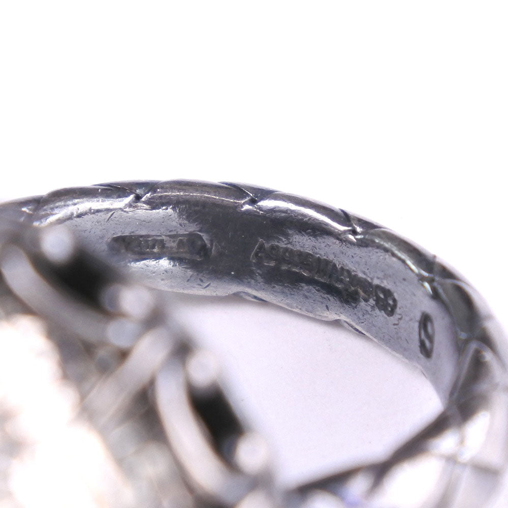 Bottega Veneta Silver 925 Intrecciato Ring