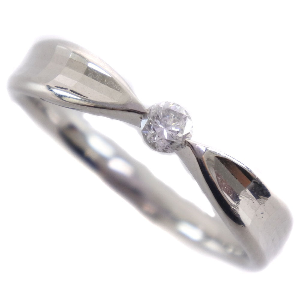 Platinum PT900 Diamond Ring, Size 11.5 – Diamond 0.13 Carat - Ladies A-grade (used)