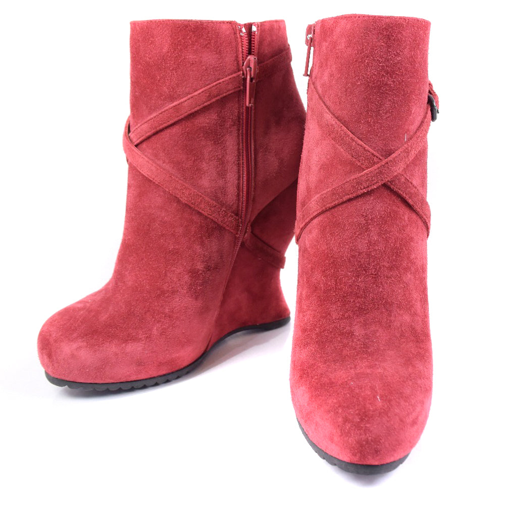 Bottega Veneta Suede Booties Red 37 Women