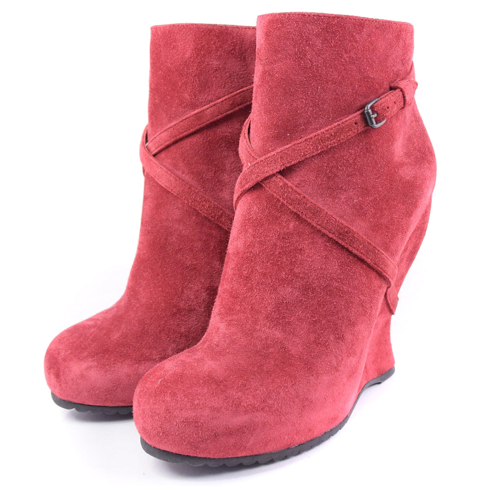 Bottega Veneta Suede Booties Red 37 Women