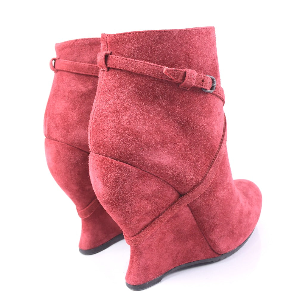 Bottega Veneta Suede Booties Red 37 Women