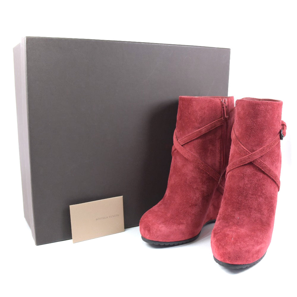 Bottega Veneta Suede Booties Red 37 Women