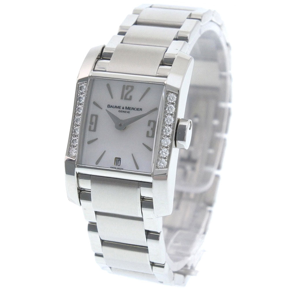 Other  Baume & Mercier Diamond Bezel Women's Wristwatch, Stainless Steel, Quartz, White Shell Dial - Pre-loved, Grade A+ Metal Quartz in Excellent condition