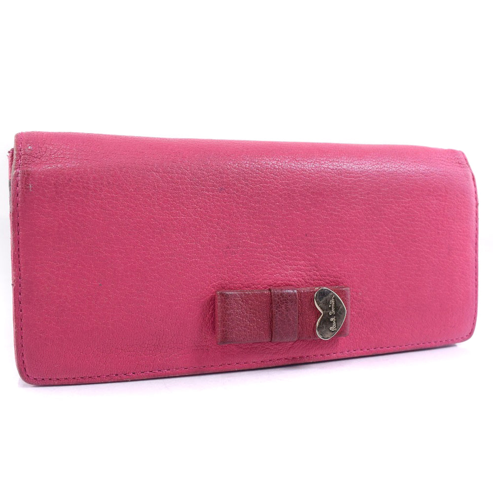 Paul Smith Leather Long Wallet Red