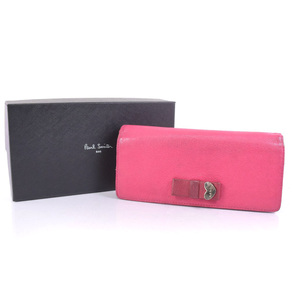 Paul Smith Leather Long Wallet Red