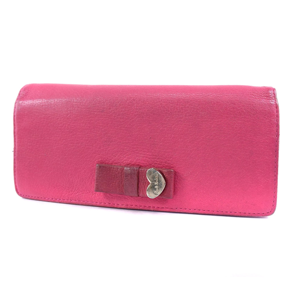 Paul Smith Leather Long Wallet Red