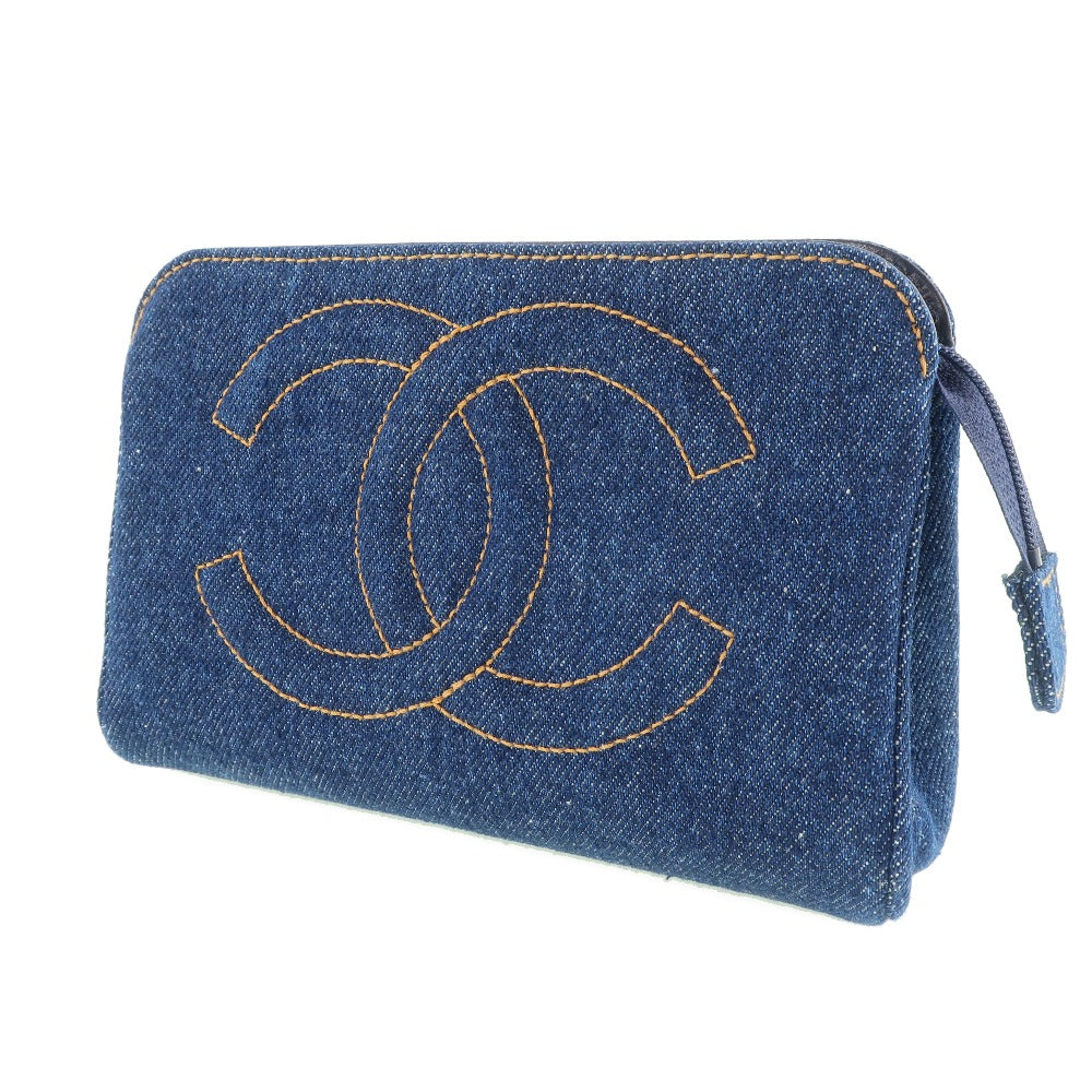 Chanel Denim Cosmetic Pouch