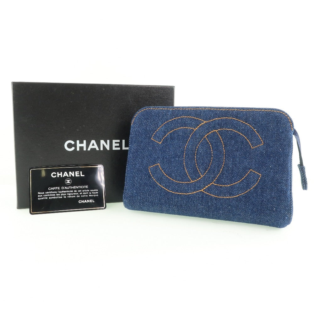 Chanel Denim Cosmetic Pouch